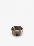 SILVER 4PC THICK BANGLES SET