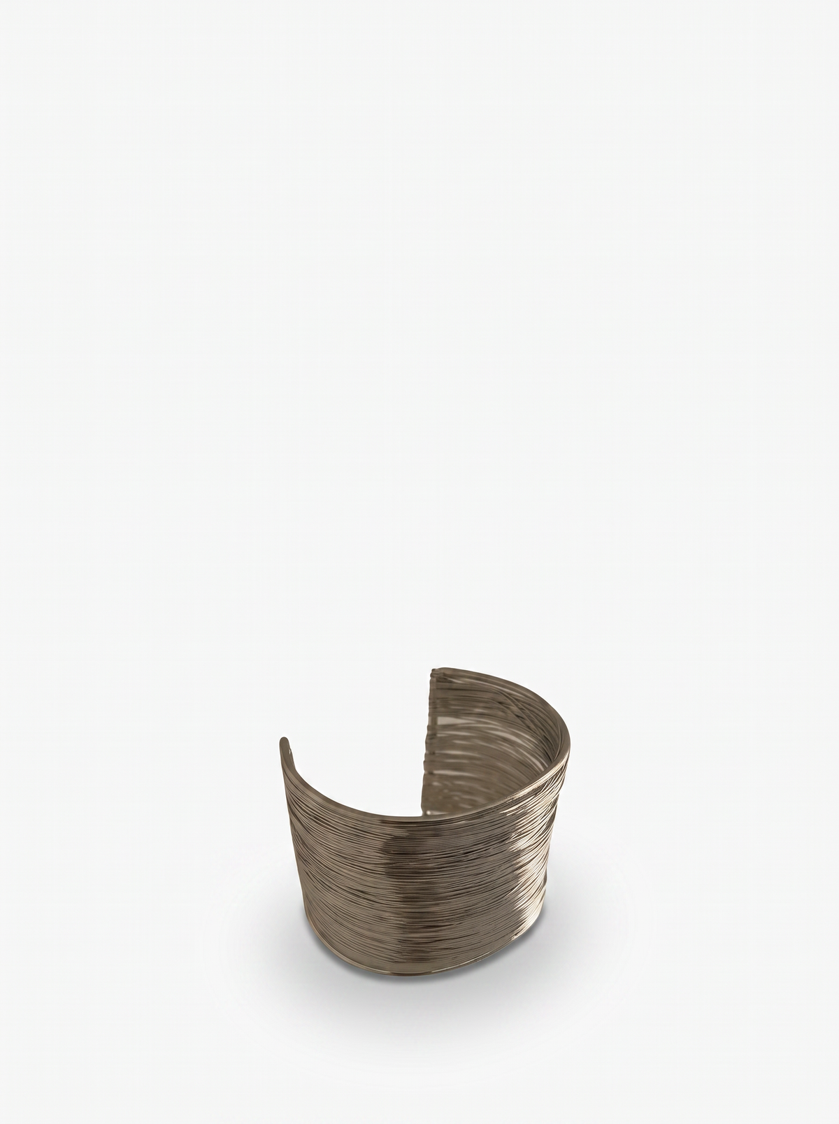 SILVER LAYERED WIRE CUFF